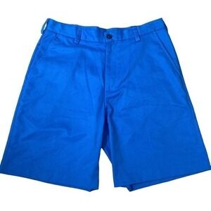 Izod Golf Shorts Blue Men's 30 Flat-Front Casual Sportswear‎ Bottoms Golfing